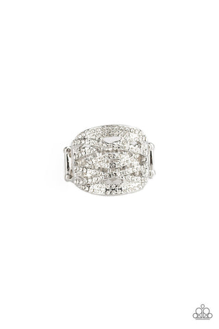 The Money Maker White Paparazzi Ring