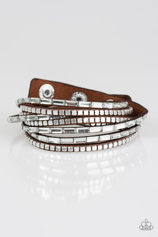 This Time with Attitude Brown Paparazzi Bracelet