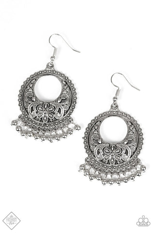 Thrifty Traveler Silver Paparazzi Earrings