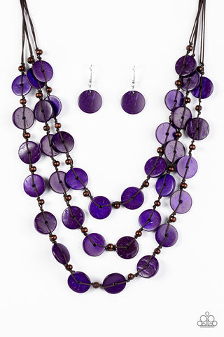 Tiki Tango Purple Paparazzi Necklace