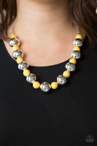 Top Pop Yellow Paparazzi Necklace