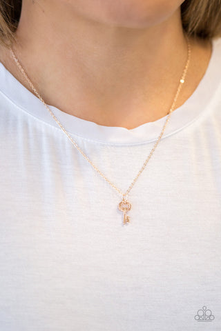 Very Low Key Gold Paparazzi Necklace
