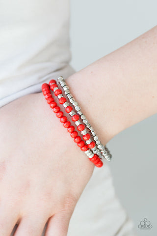 Very Vivacious Red Paparazzi Bracelet