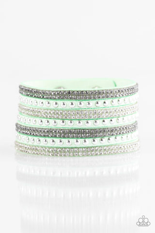 Victory Shine Green Paparazzi Wrap Bracelet