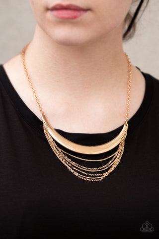 Way Wayfarer Gold Paparazzi Necklace