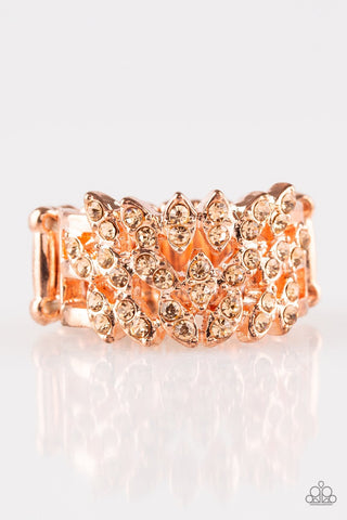 Wine and Vine Copper Paparazzi Ring