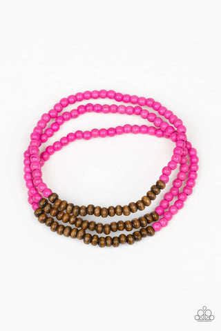 Woodland Wanderer Pink Paparazzi Bracelet