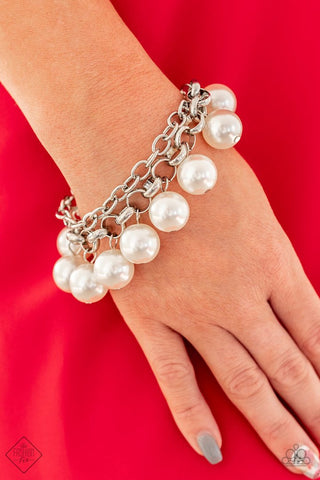 Word on Wall Street White Paparazzi Bracelet