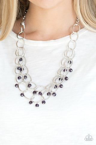 Yacht Tour Purple Paparazzi Necklace